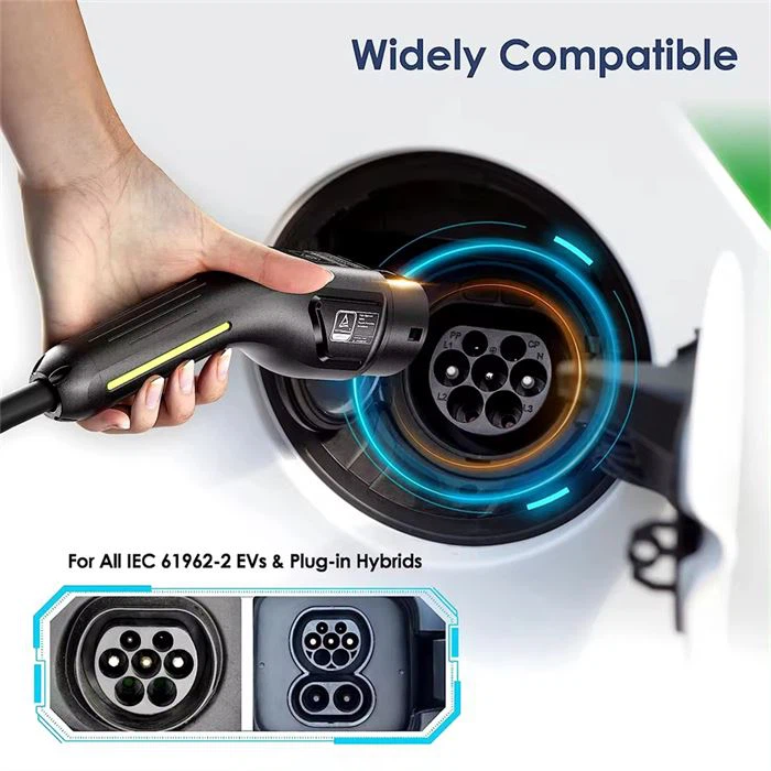 11KW Type 2 To Type 2 Ev Charging Cable